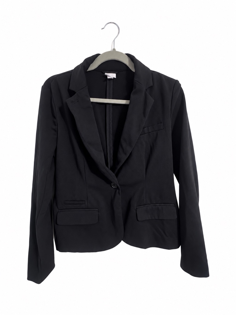 Merona Black Single Button Blazer Women’s Size Small Classic Workwear Jacket